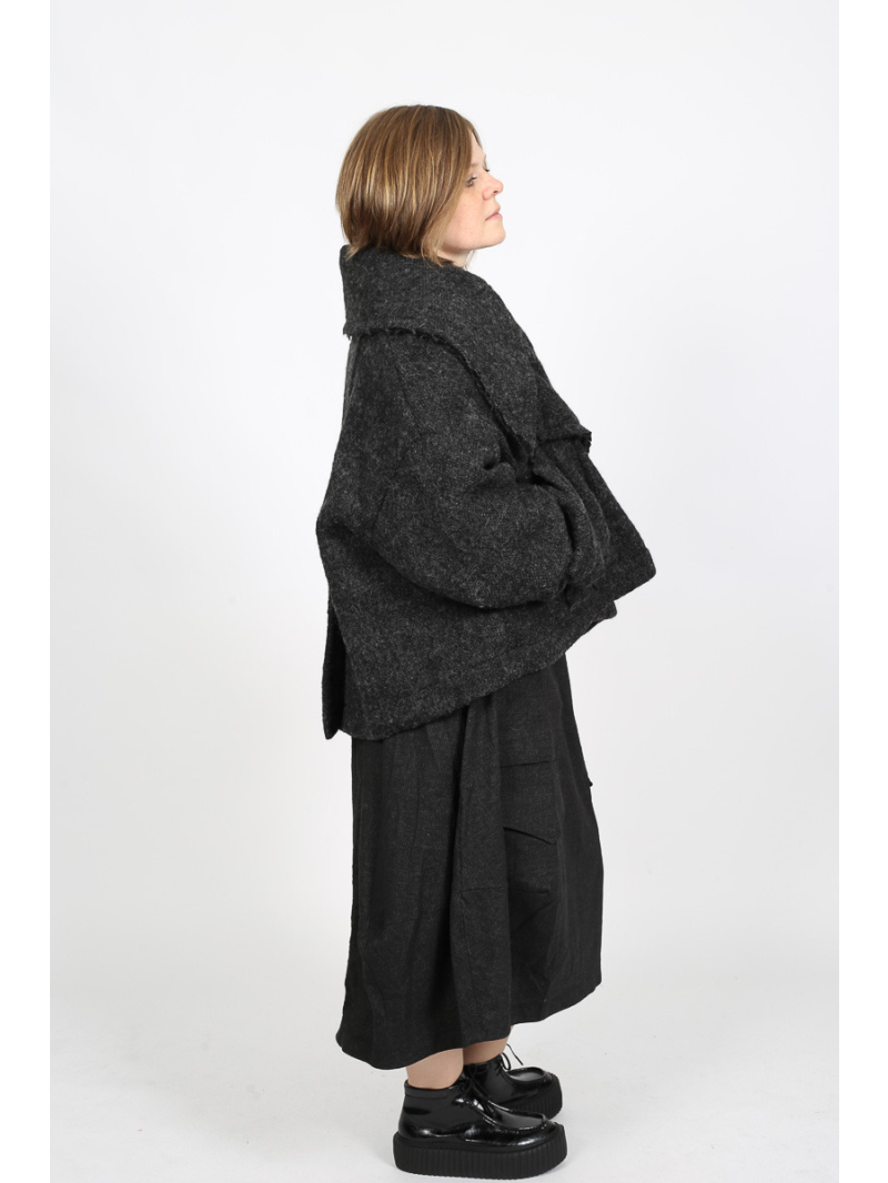 Rundholz - Ausgestellte Wollmix Jacke - 2251121102