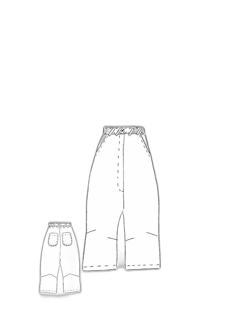 Bois rond - Pantalon en lin baggy - 1251020106