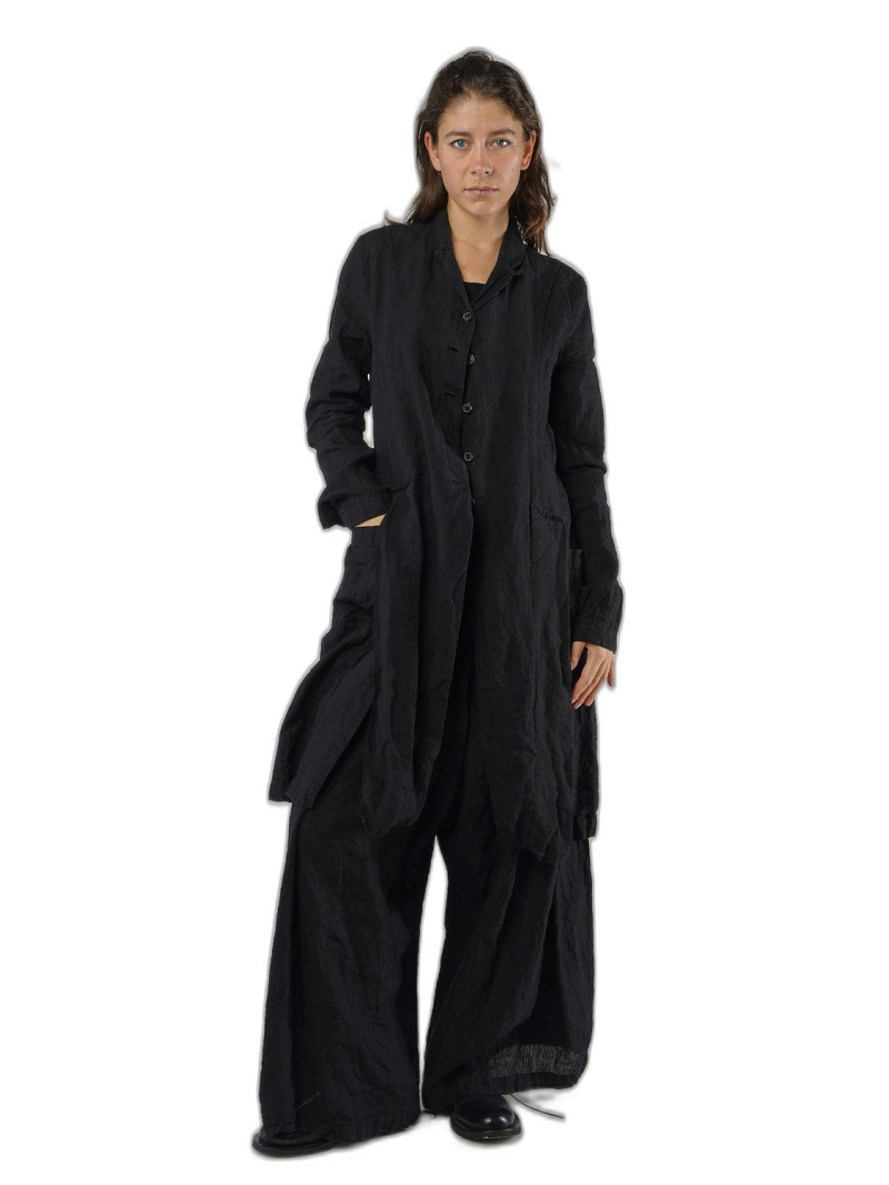 Rundholz - Fitted linen coat - 1251021208