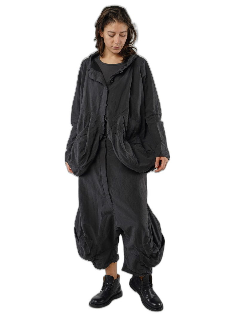 Rundholz - Hüftlange baumwoll leinen jacke - 1251041110