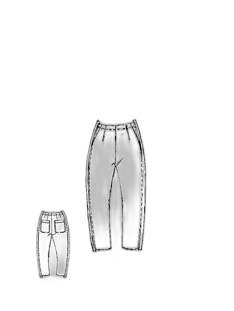 Rundholz - Schmale baumwoll stretch hose - 1251050114