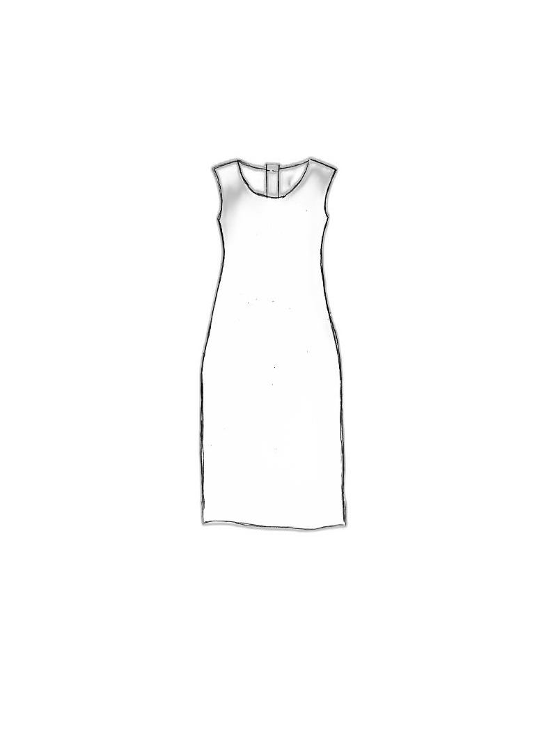 Rundholz - Schmales baumwoll stretch kleid - 1251050907