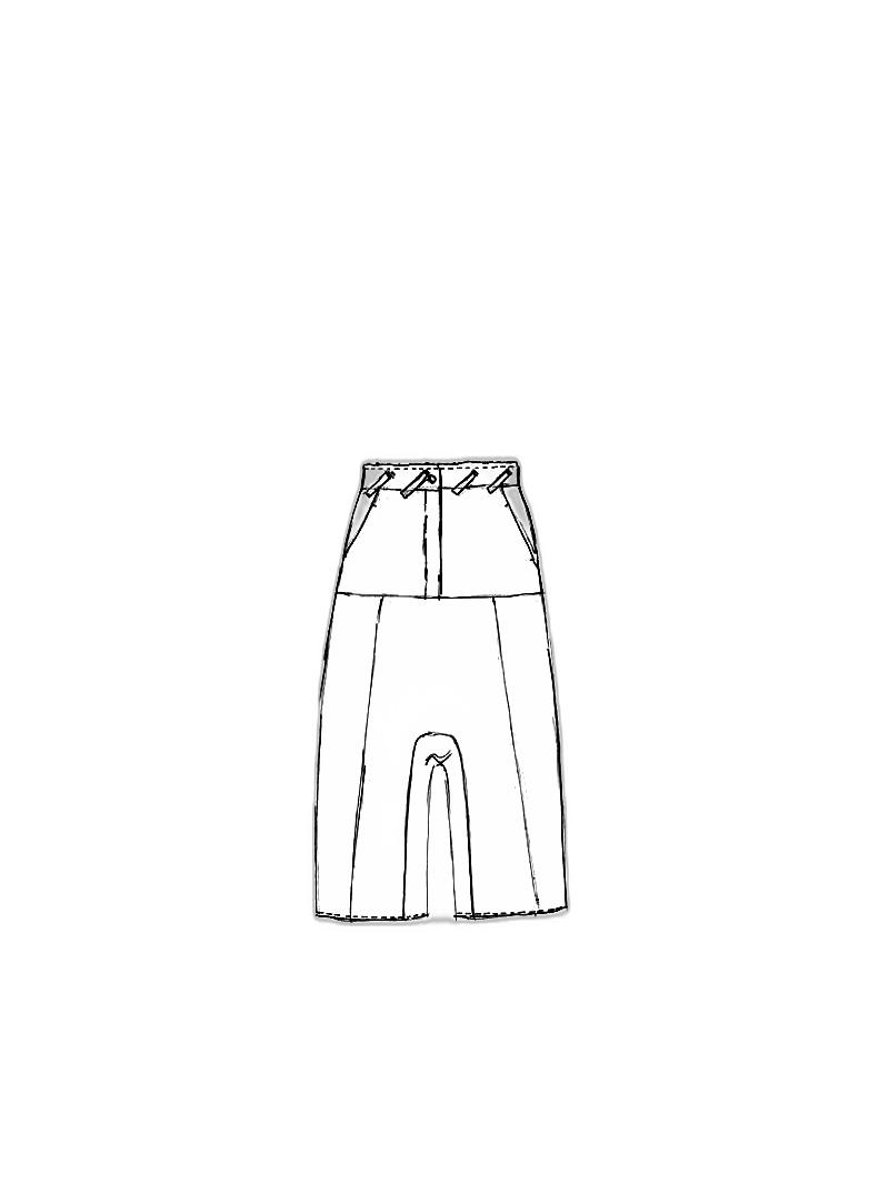 Rundholz - Baggy cotton linen needle fleece pants - 1251170101