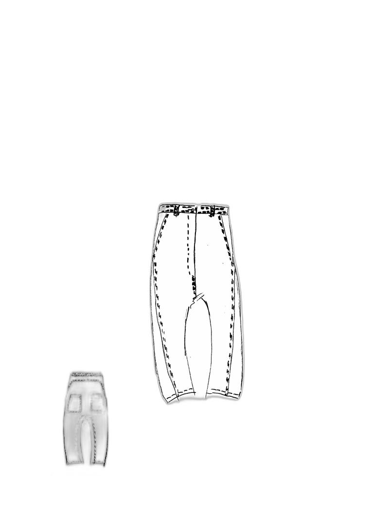 Rundholz - Gerade schmale baumwoll popeline hose - 1251230104