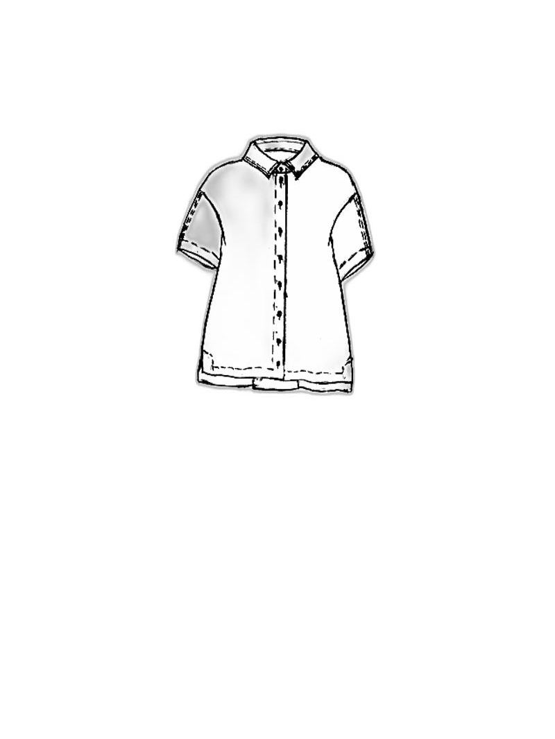 Rundholz - Hip-length cotton poplin blouse - 1251230413