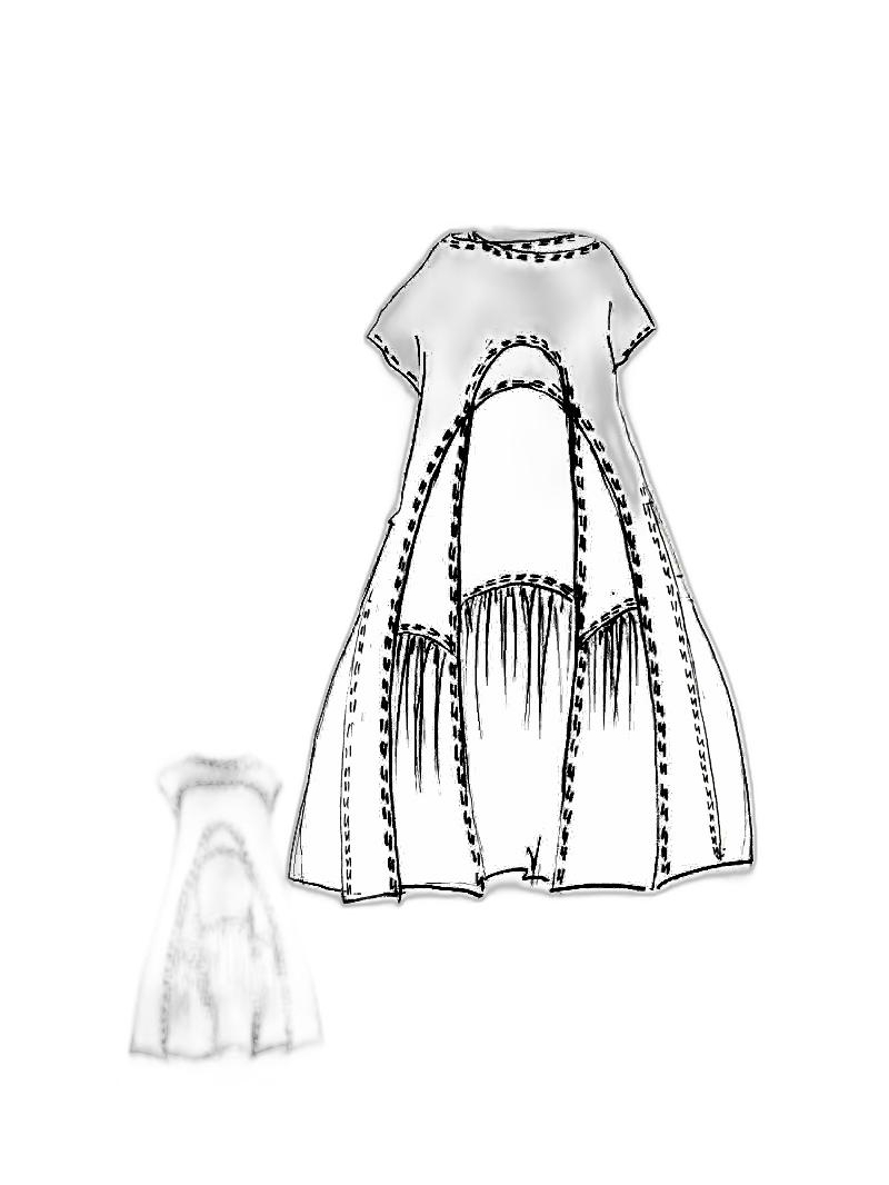 Rundholz - Ausgestelltes baumwoll popeline kleid - 1251230903