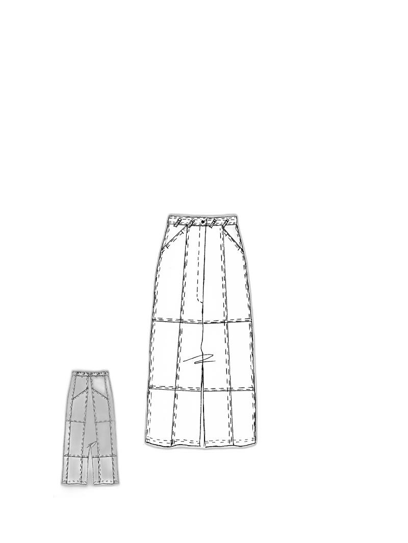 Rundholz - Gerade weite baumwoll voile hose - 1251250104