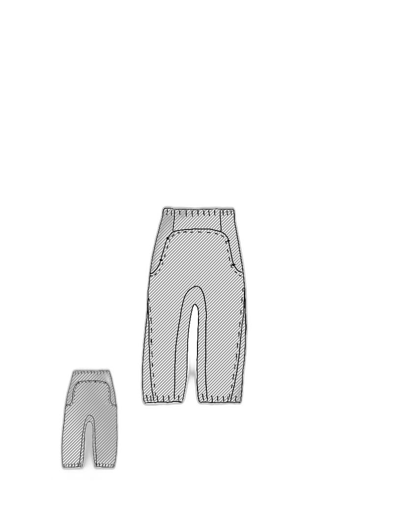 Rundholz - Loose thin french terry pants - 1251280113