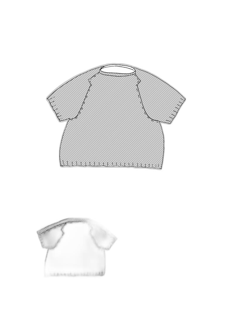 Bois rond - T-shirt thin french terry longueur hanches - 1251280515