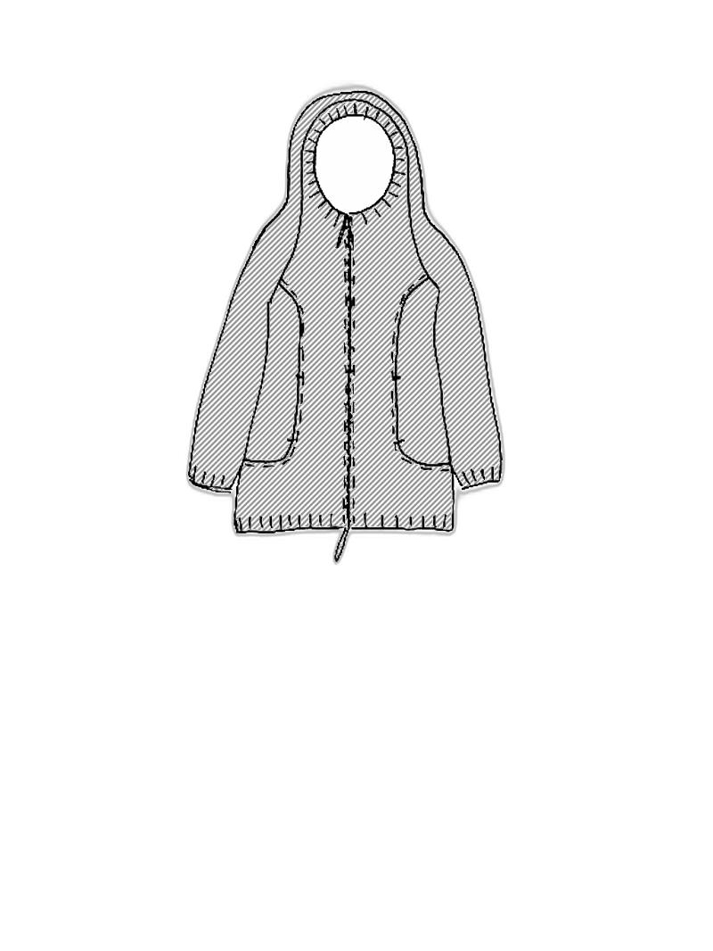 Rundholz - Lockere thin french terry jacke - 1251281119