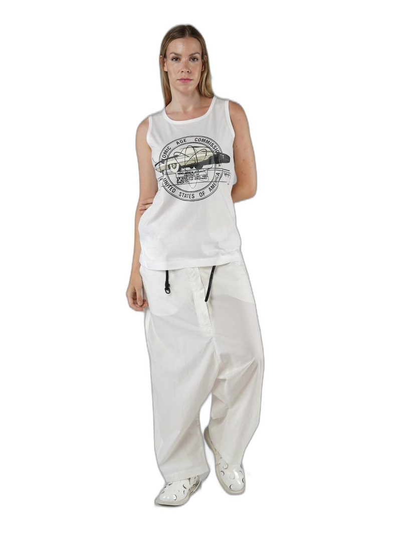 Rundholz - Straight narrow cotton jersey top - 1251300805