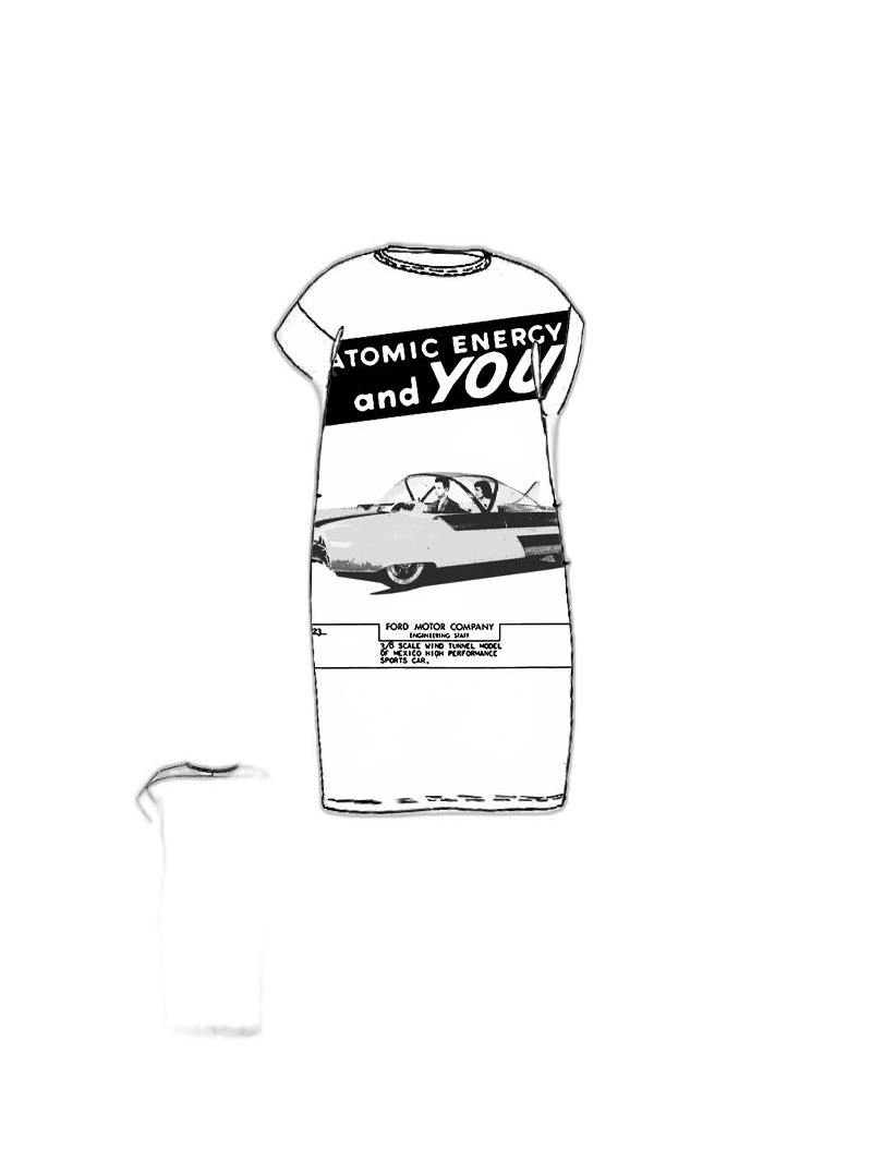 Rundholz - Gerades weites baumwoll jersey kleid - 1251300901