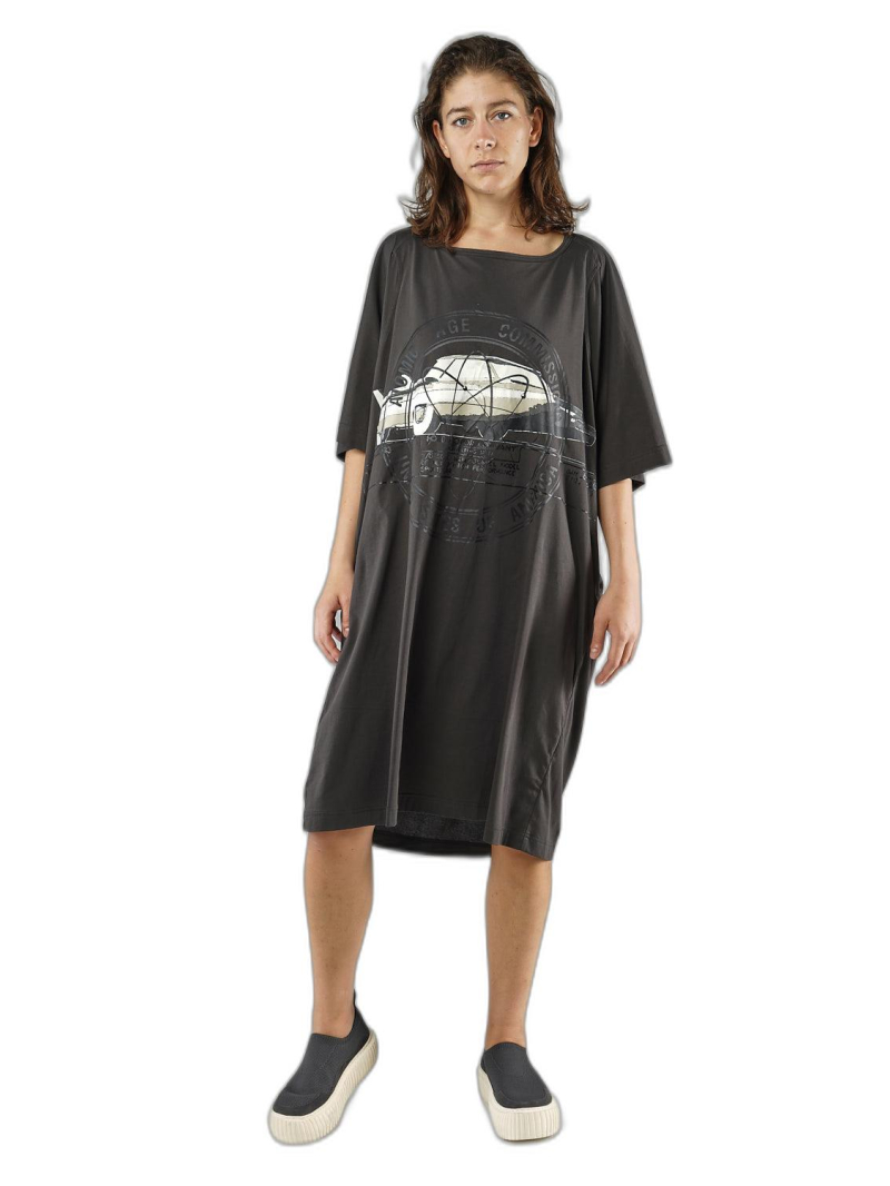 Rundholz - Knielanges baumwoll jersey kleid - 1251300902