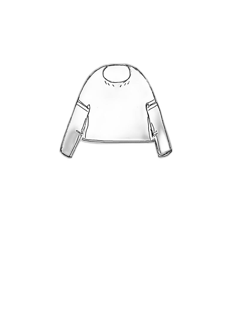Bois rond - pull en lin à la taille - 1251320705