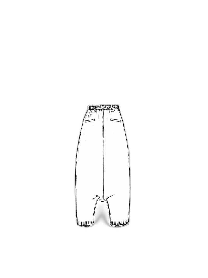 Rundholz - Long linen delavé knitted trousers - 1251427604