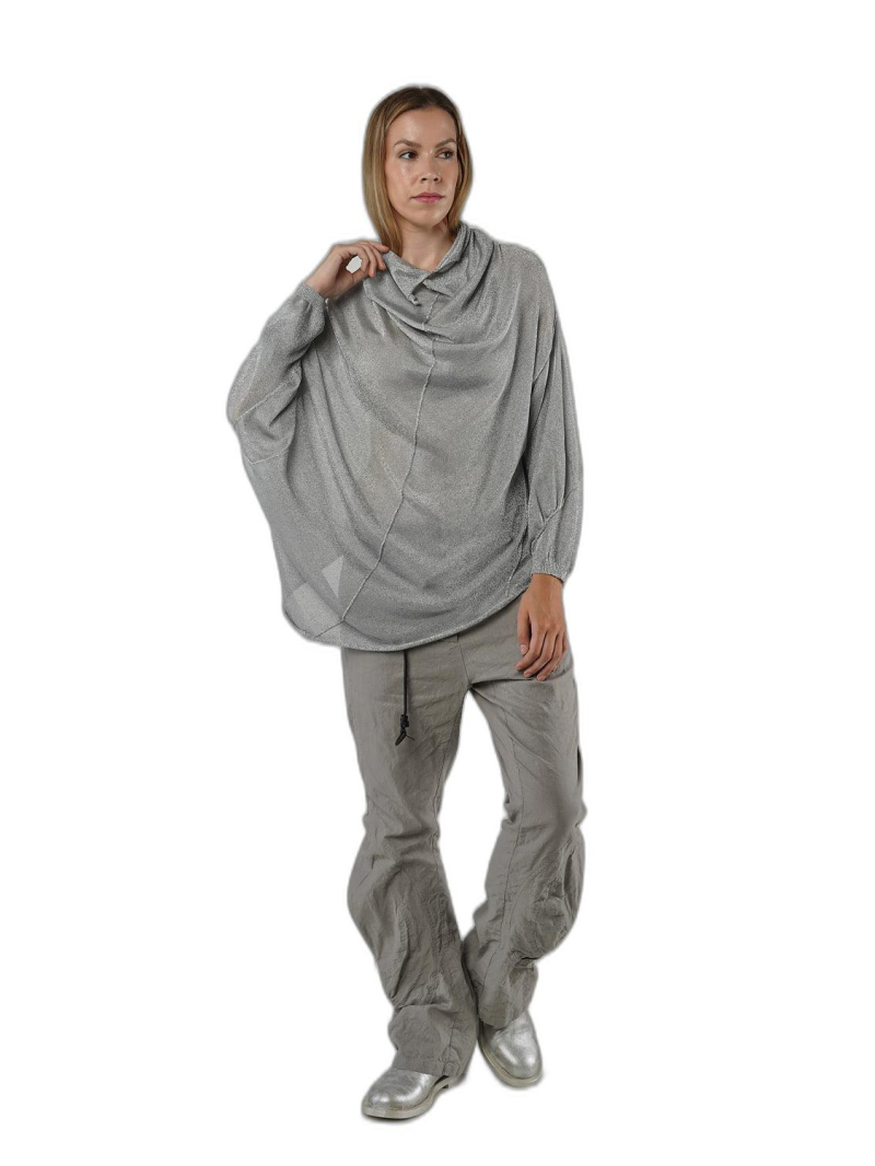 Bois rond - pull oversize en tricot de chanvre - 1251440713