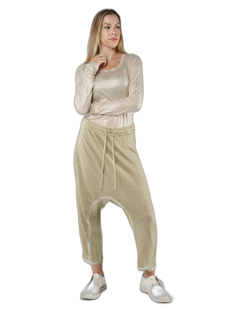 Bois rond - Pantalon droit et large en tricot de chanvre - 1251447610