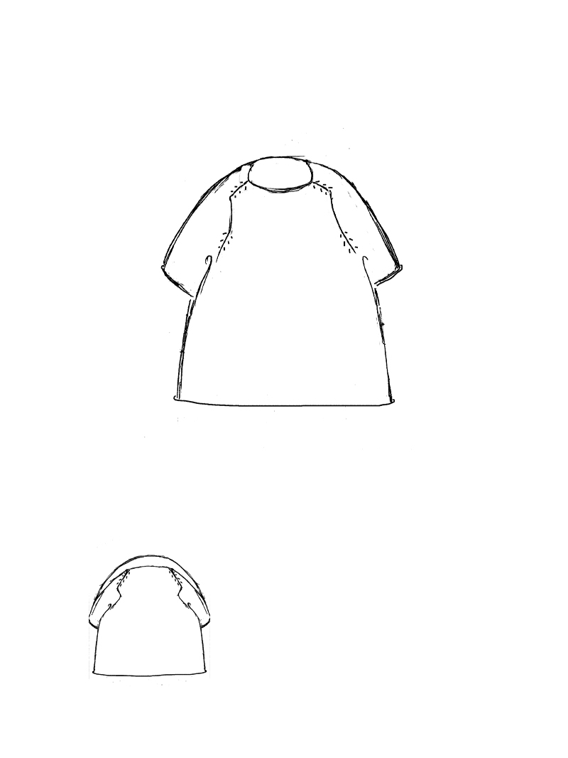 Rundholz - Halbtransparente knielange baumwoll modal stricktunika - 1251457002