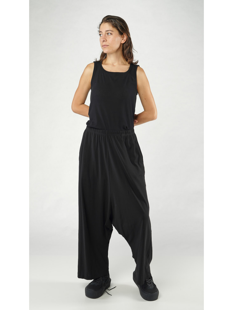 Rundholz - Lange Baumwoll Krepp Jersey Hose - 1251560108