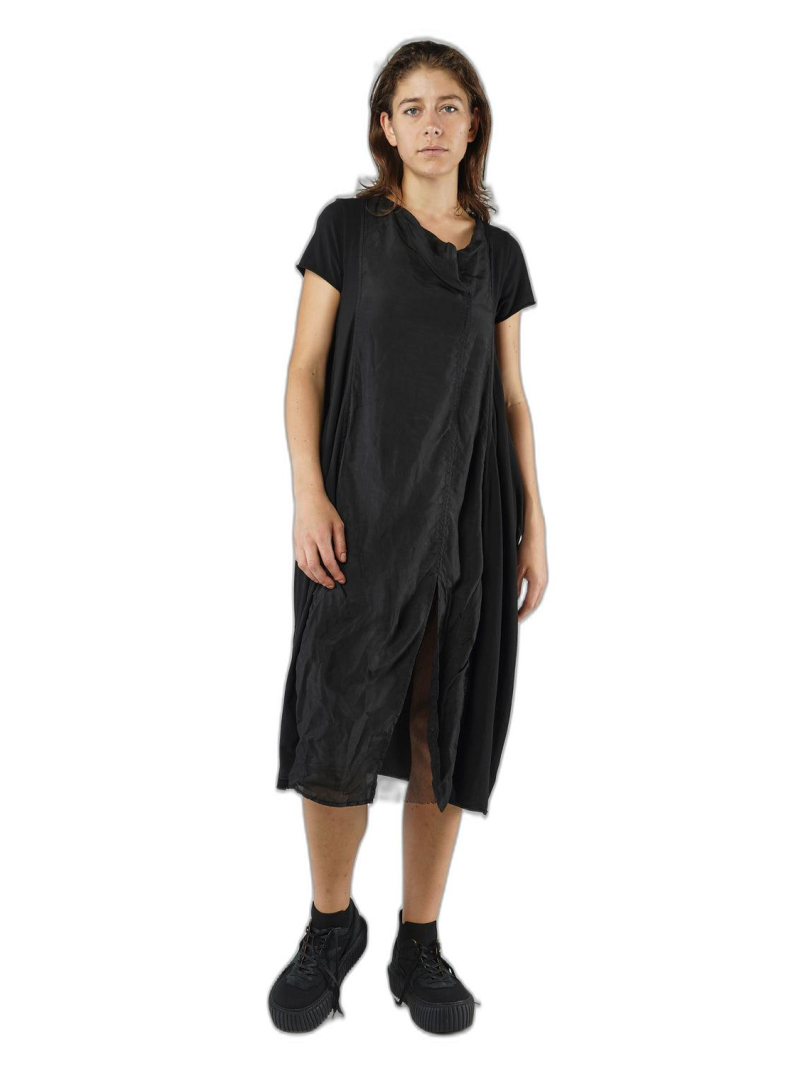 Bois rond - Robe en jersey de coton crêpé en forme de ballon - 1251560906