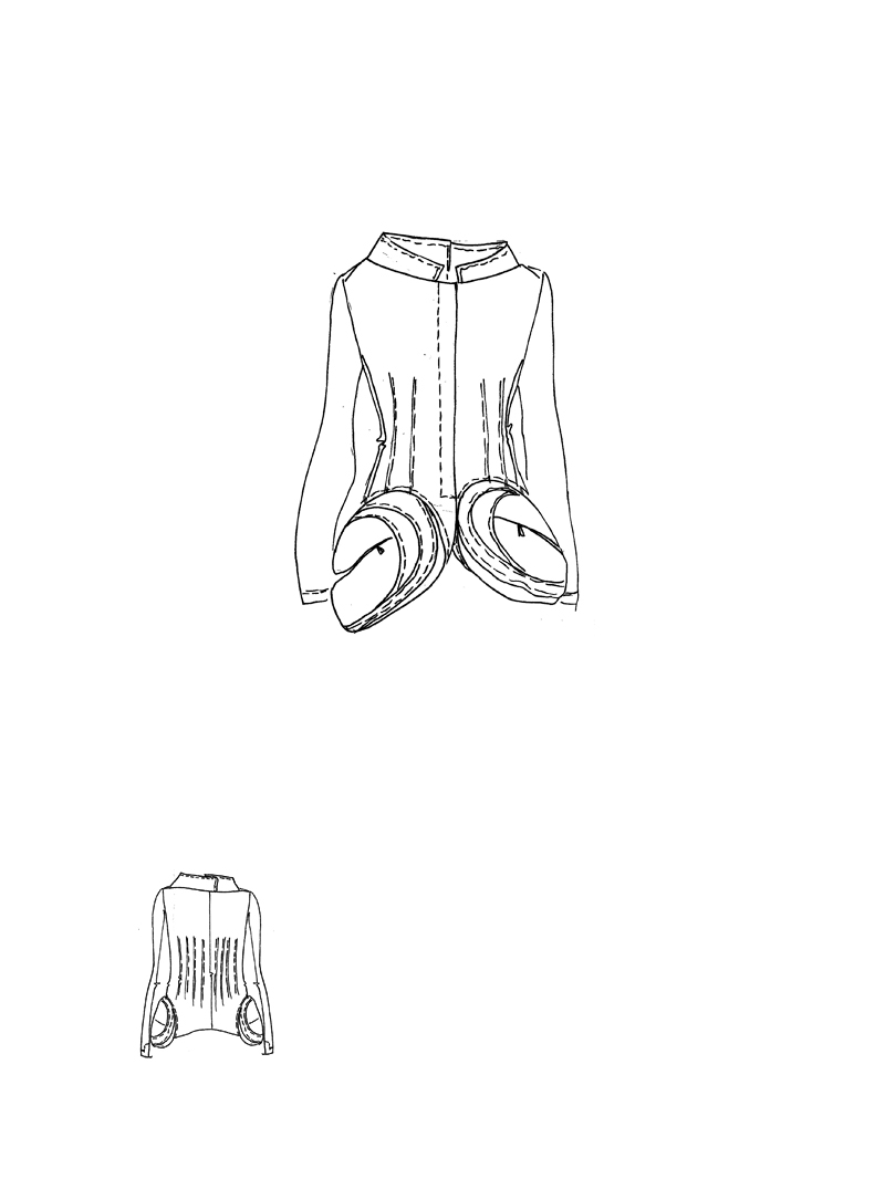 Rundholz - Taillierte baumwoll stretch jacke - 1251631107