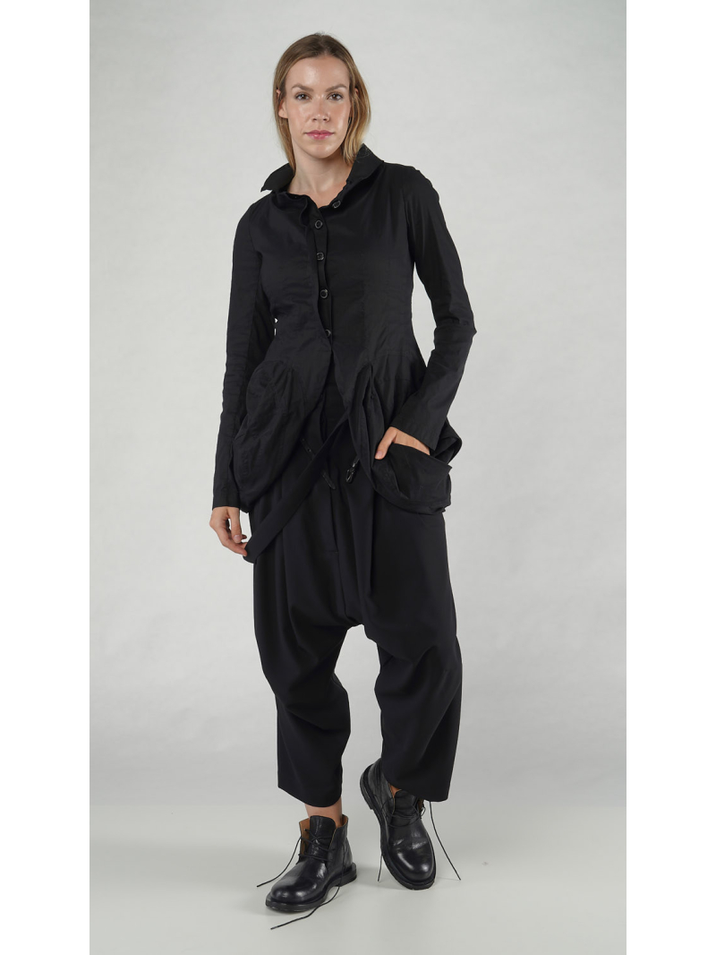 Rundholz - Taillierte baumwoll stretch jacke - 1251631107