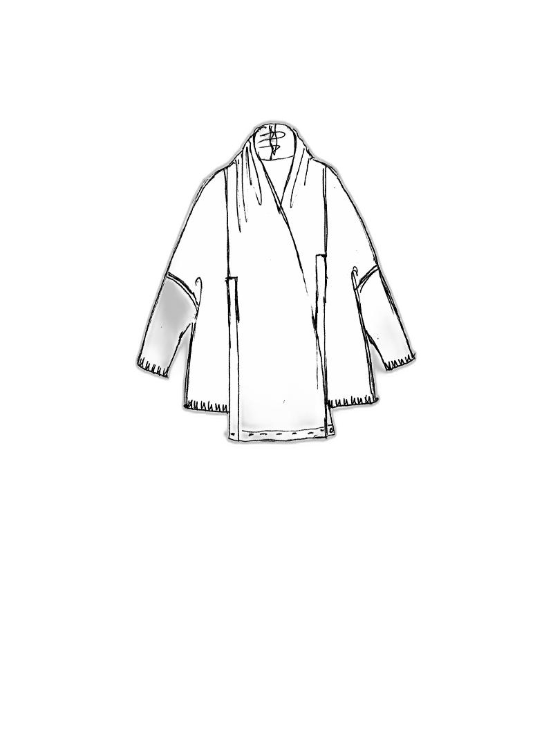 Rundholz - Weite leichte leinen strickjacke - 1251647105