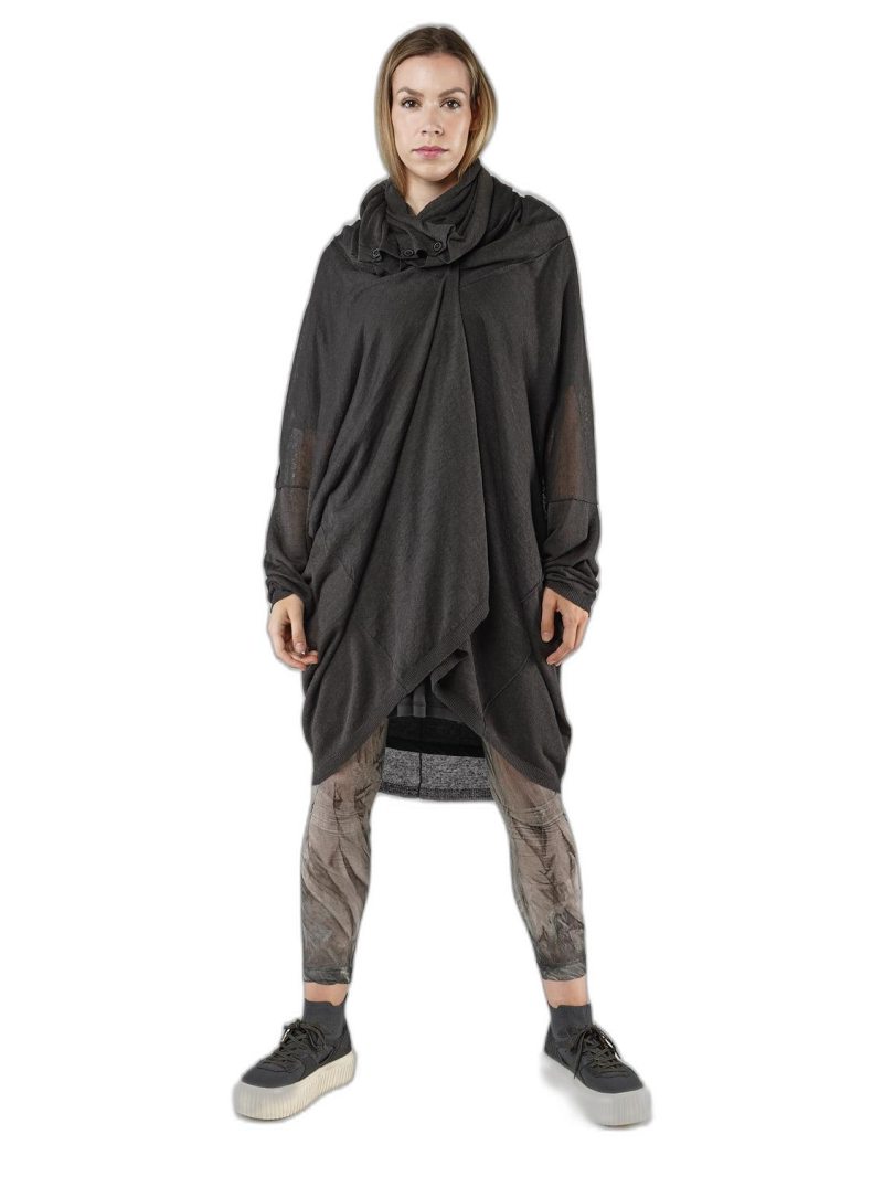 Rundholz - Weite leichte leinen strickjacke - 1251647105