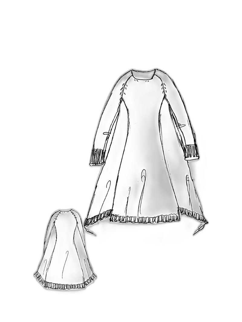 Rundholz - Knielanges leichtes leinen strickkleid - 1251647302