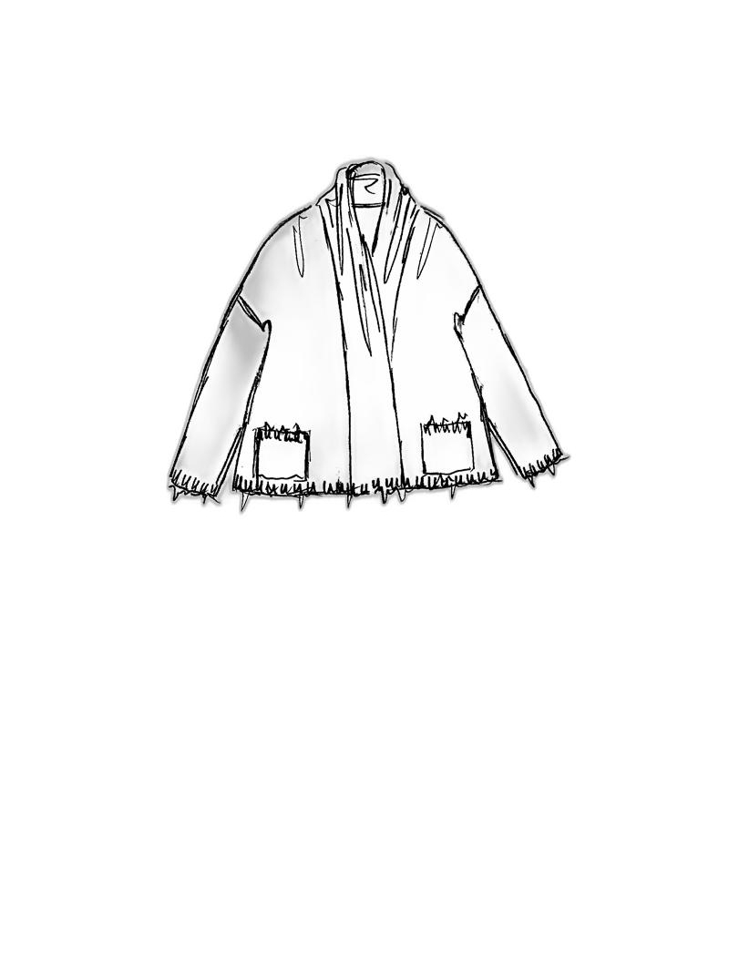 Rundholz - Wide tussah silk cardigan - 1251657106