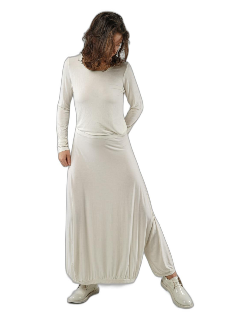 Rundholz - Wide modal silk ela jersey pants with skirt look - 1251700107