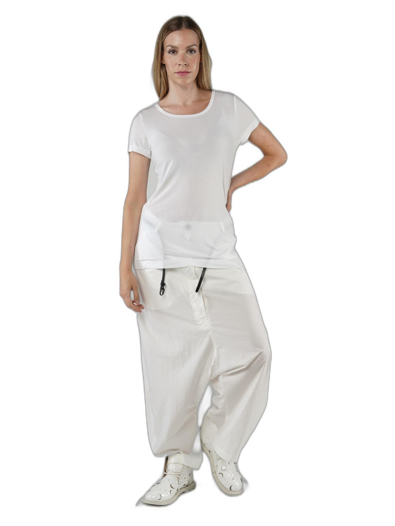 Rundholz - Schmales modal seiden ela jersey t-shirt - 1251700510