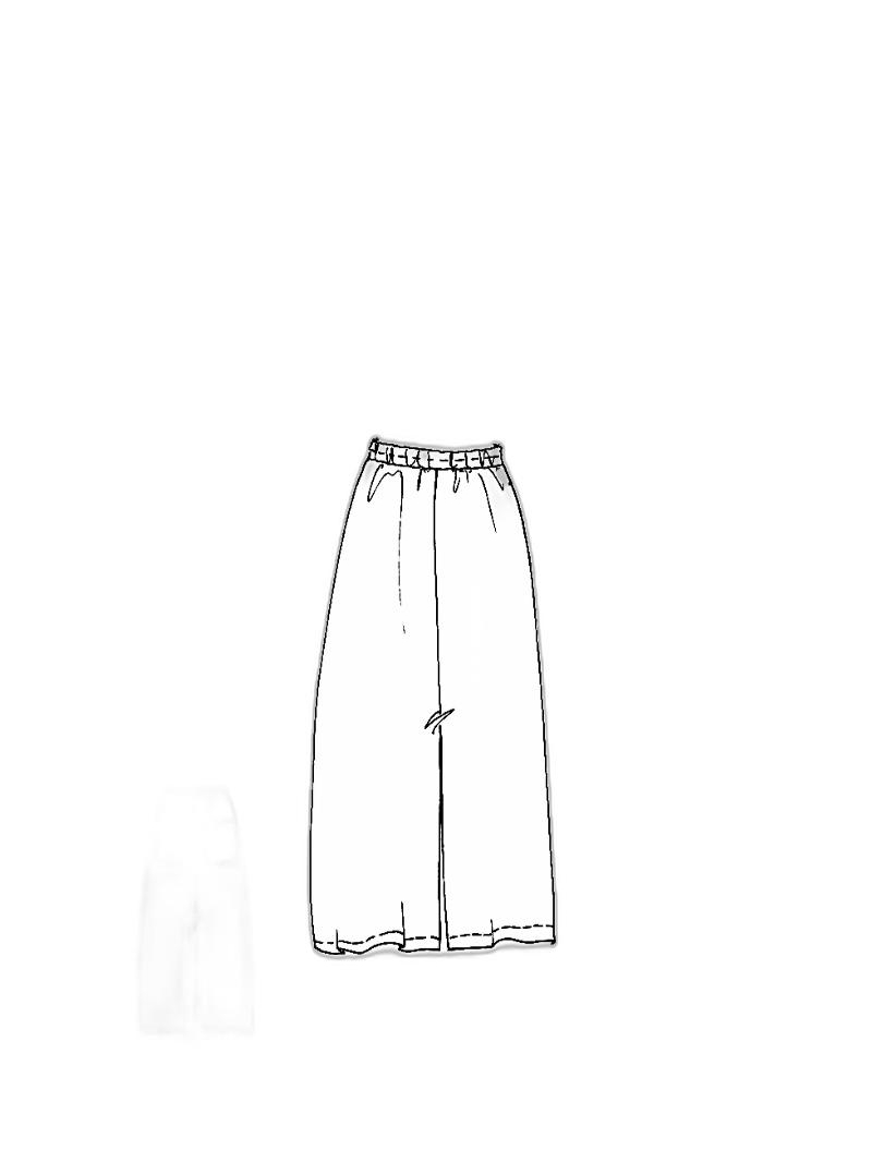 Rundholz - Weite seiden hose - 1251780101