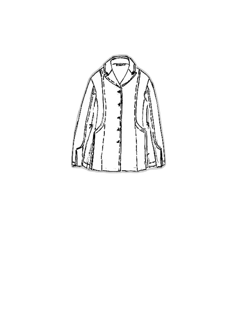 Rundholz - Schmale seiden jacke - 1251781106