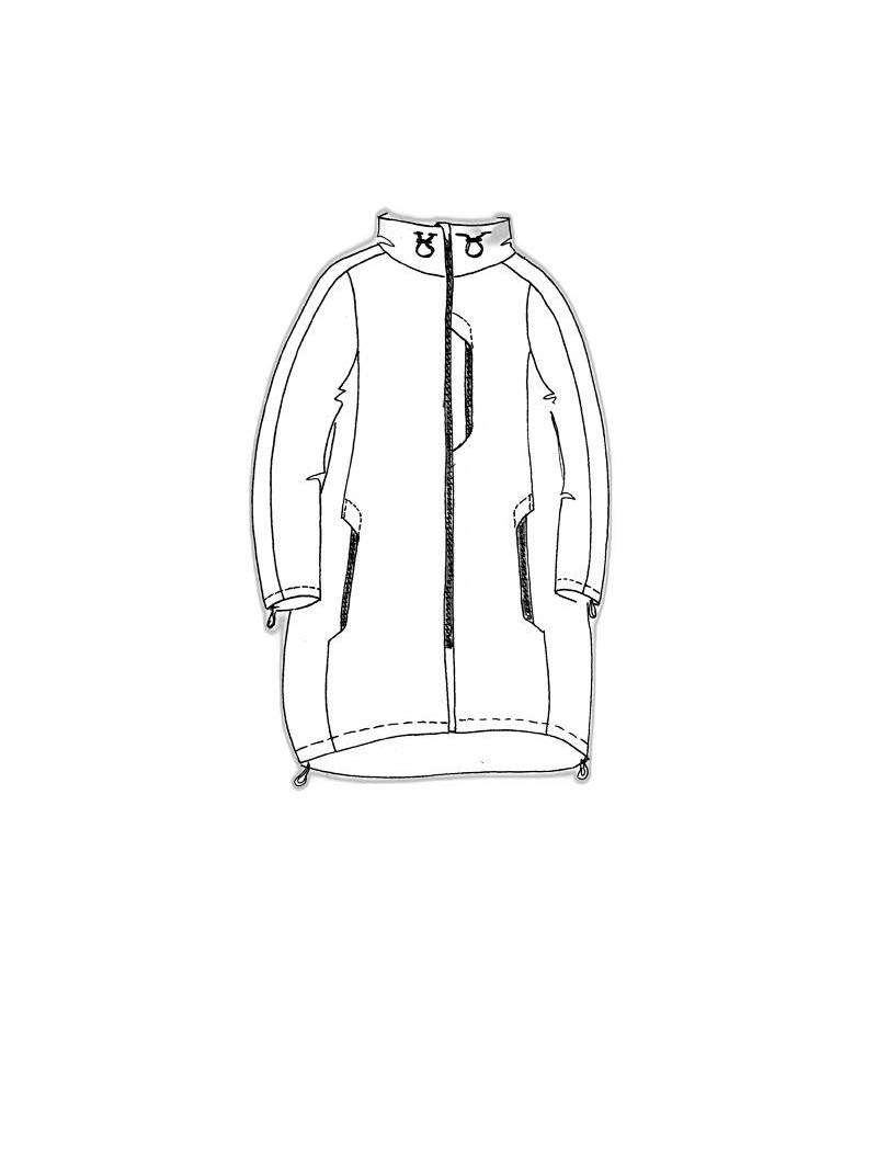 Bois rond DIP - Manteau ample soft shell - 1252001202