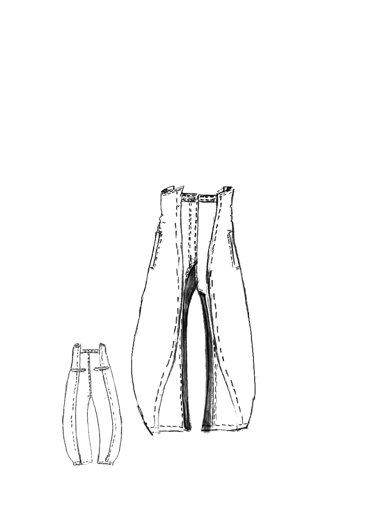 Rundholz DIP - Ballonförmige denim hose - 1252030107