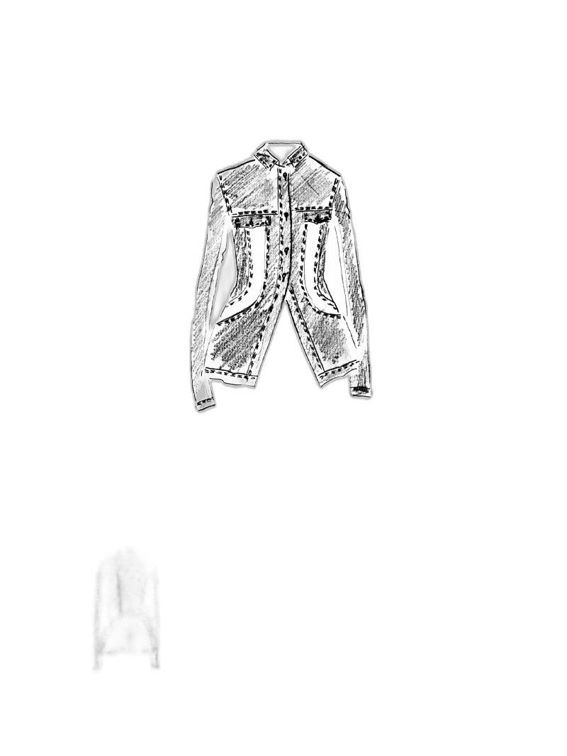 Rundholz DIP - Taillierte denim jacke - 1252031110