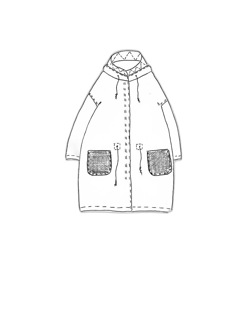 Rundholz DIP - Straight wide raw denim coat - 1252101201