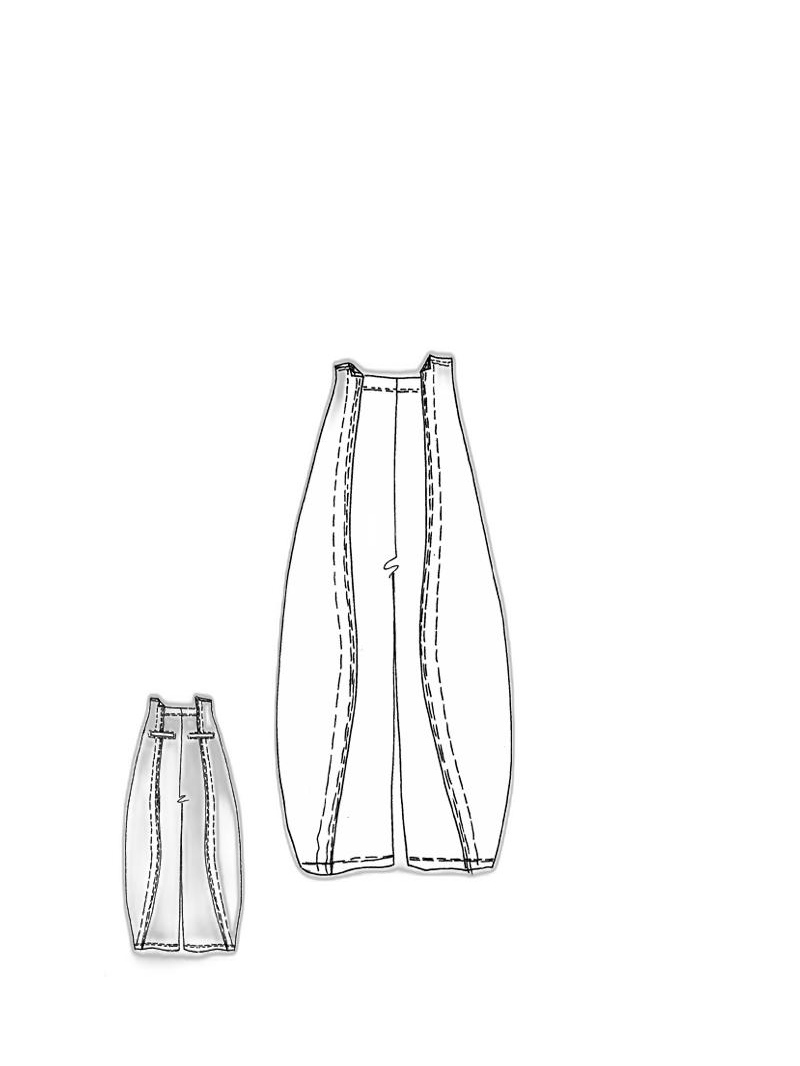 Rundholz DIP - Balloon-shaped linen cotton stretch pants - 1252240108