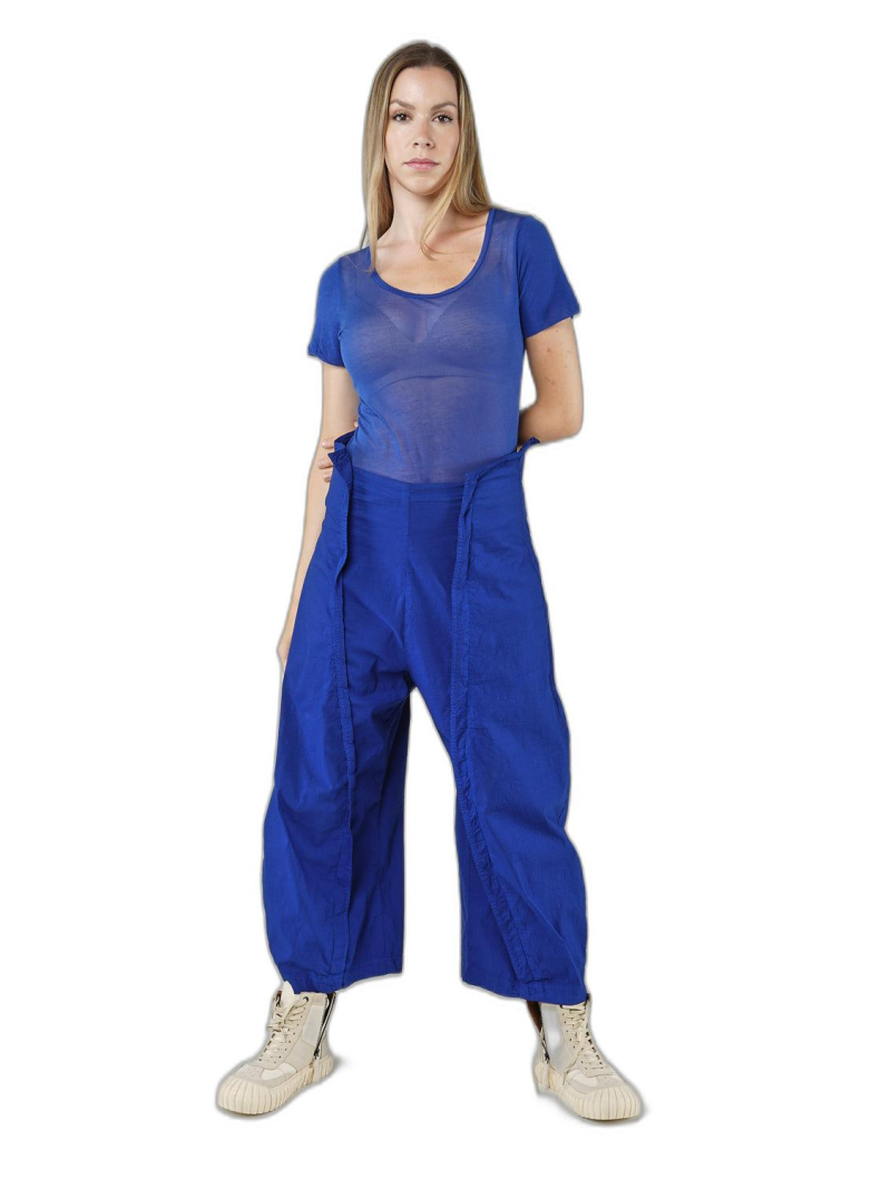 Rundholz DIP - Ankle-length linen cotton stretch pants - 1252240109