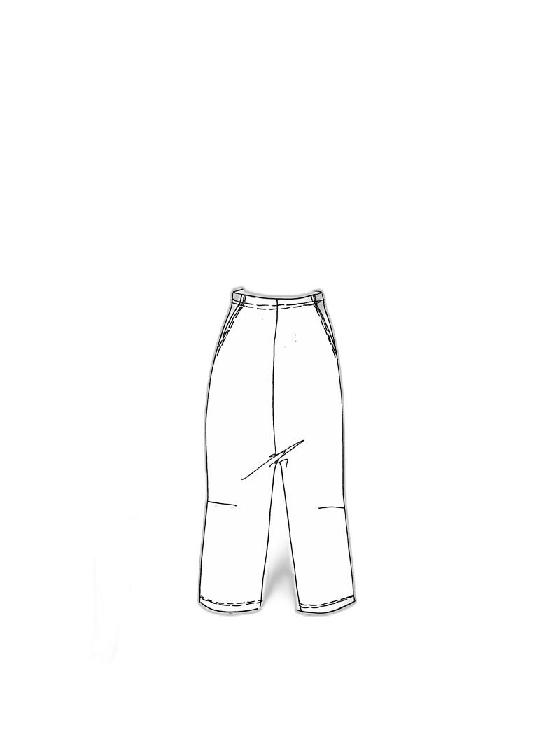 Rundholz DIP - Tulip-shaped linen cotton stretch pants - 1252240112