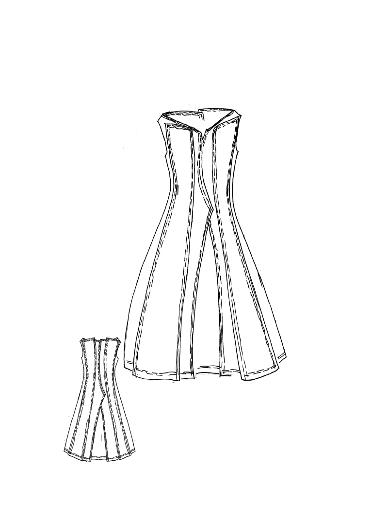 wadenlanges leinen baumwoll stretch kleid