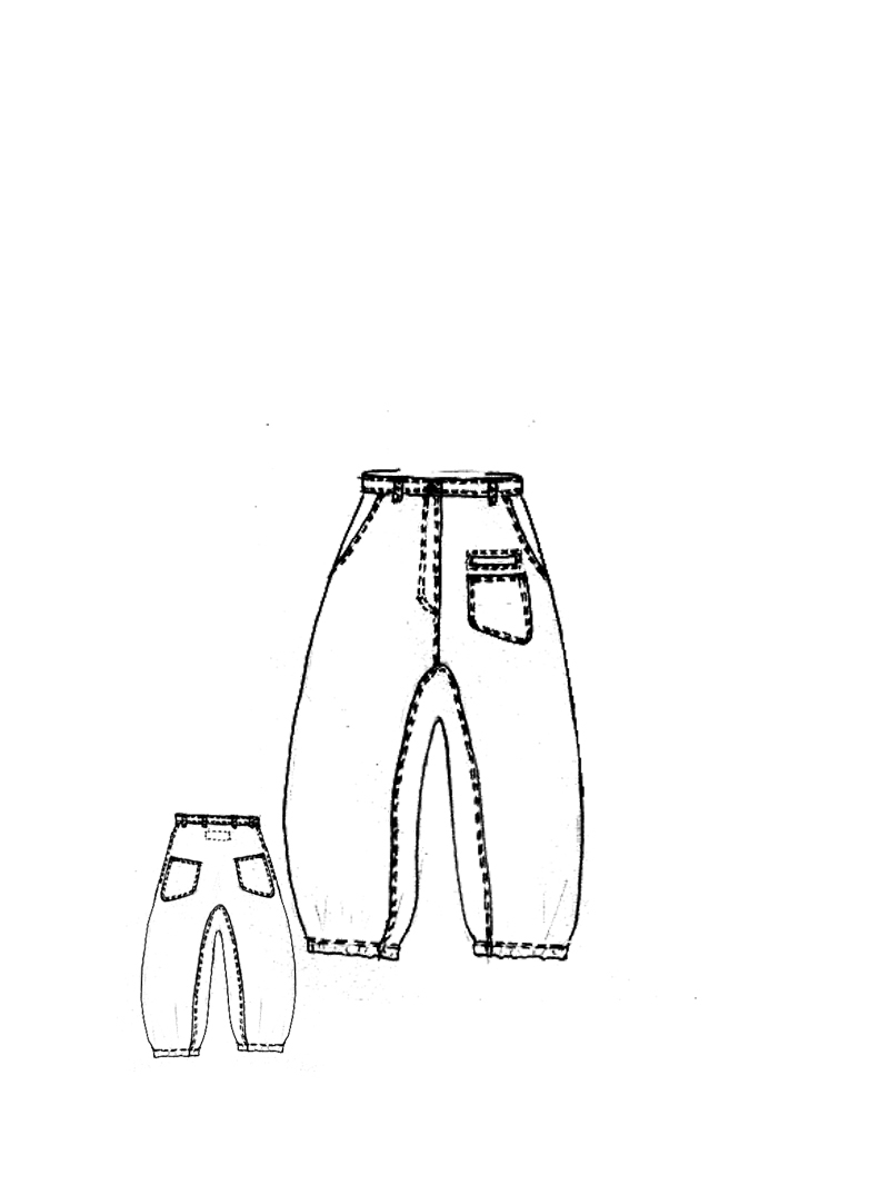 Rundholz DIP - Wadenlange joggjeans hose - 1252260103