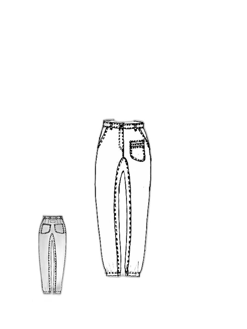 Rundholz DIP - Loose joggjeans pants - 1252260104