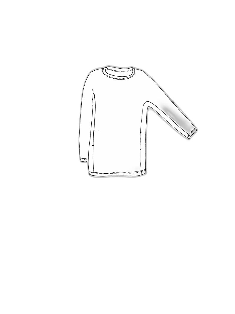 Rundholz DIP - Kurzes thin french terry kleid - 1252280904