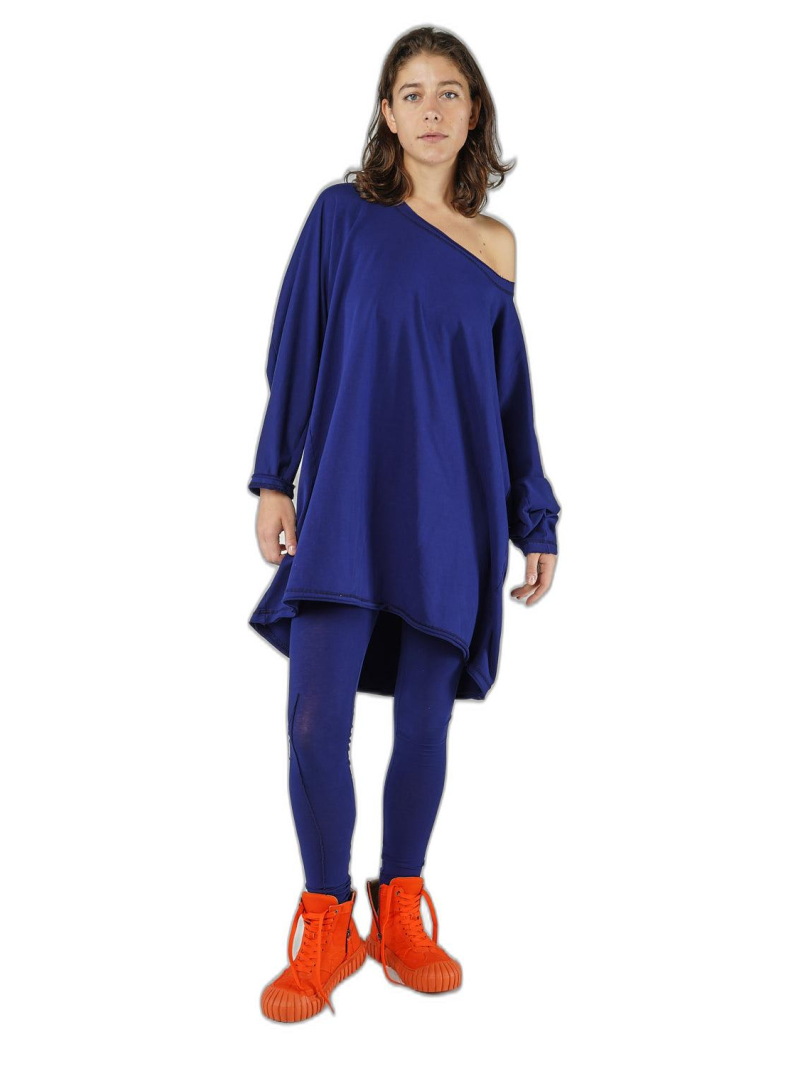 Rundholz DIP - Kurzes thin french terry kleid - 1252280904