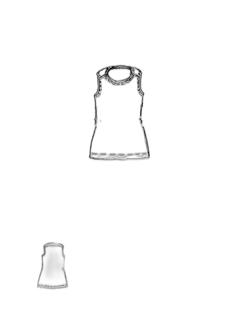 Rundholz DIP - Straight narrow cotton jersey top - 1252300825