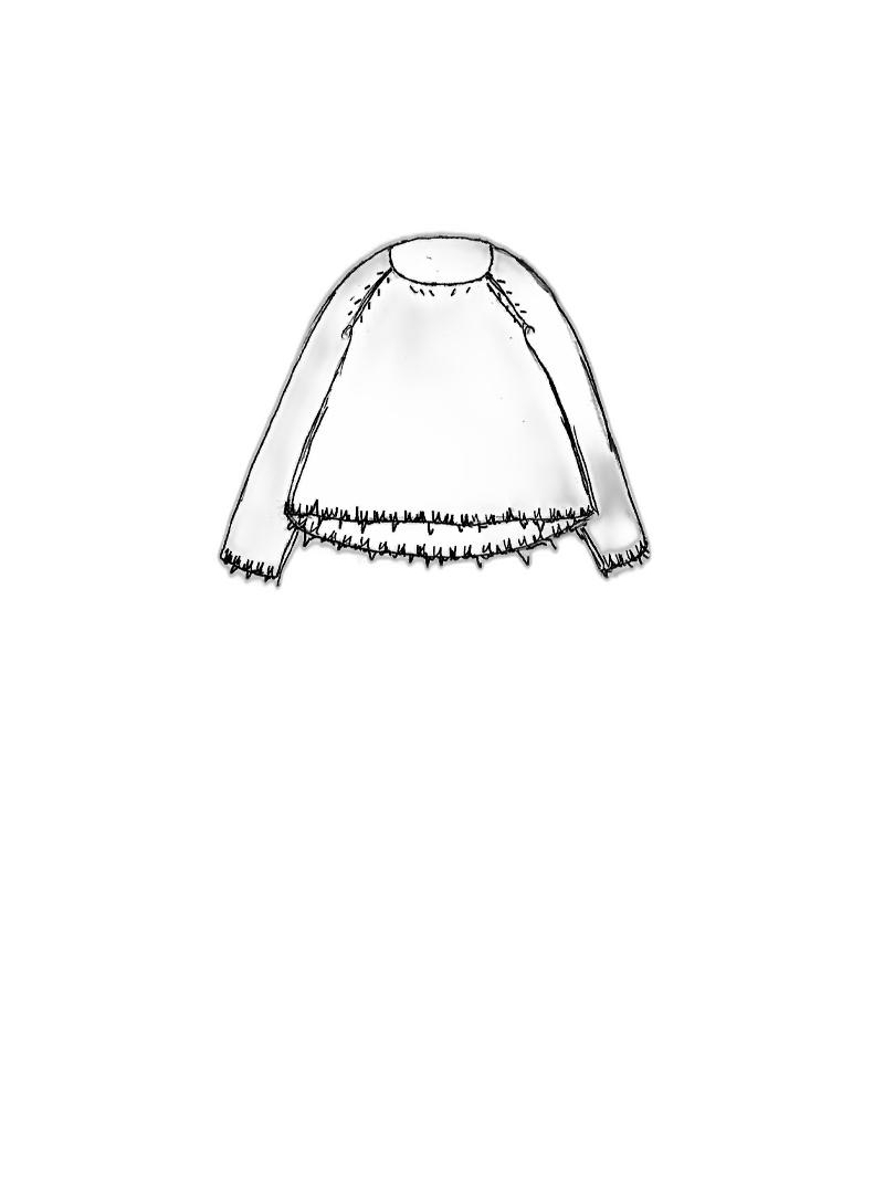 Rundholz DIP - Hip-length merino raccoon knit sweater - 1252330702