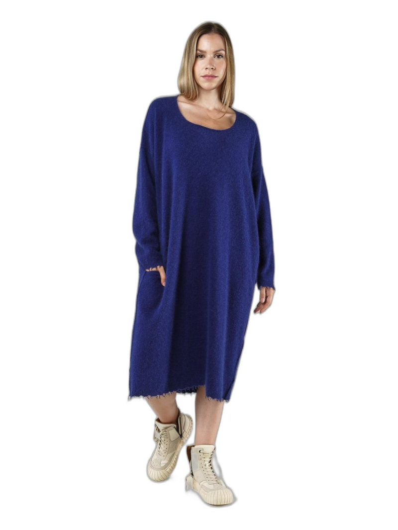 Rundholz DIP - Wide merino waschbär knitted dress - 1252337305
