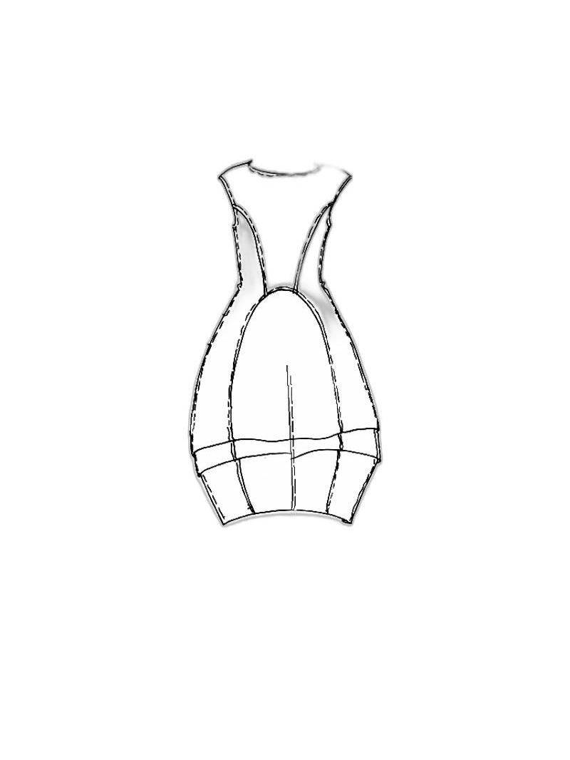 Rundholz DIP - Ballonförmiges techno stretch kleid - 1252390910